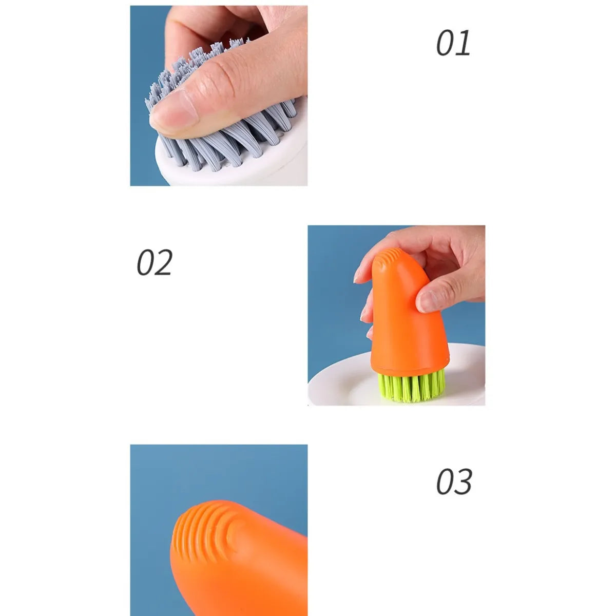 Multifunctional Carrot Brush Kitchen Tool